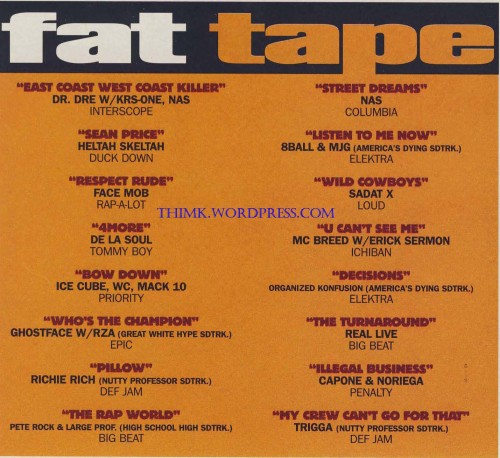 July 1996 fat tape Vincent 